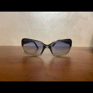 Kate Spade Translucent Teal/Grey Wrap Sunglasses